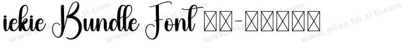 iekie Bundle Font 官方字体转换
